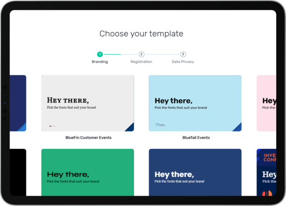 Cvent Essentials branded templates